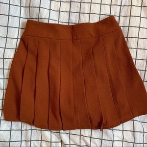rust golden brown skirt